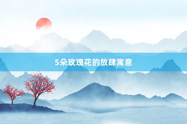 5朵玫瑰花的放肆寓意